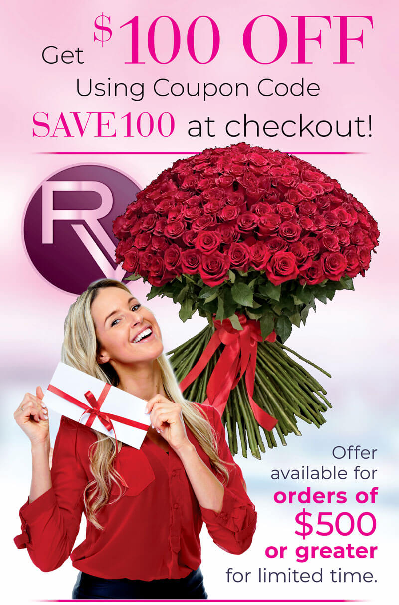 SAVE $100 on arrangements over $500